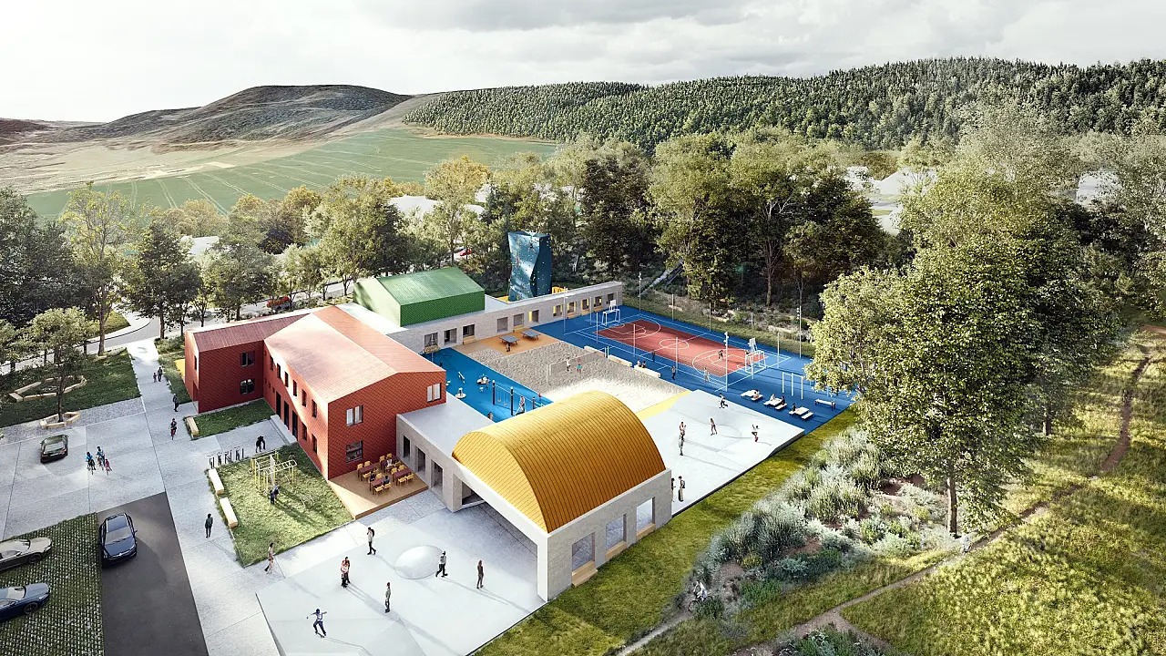 Areál volného času Prachatice architekt Jakub Našinec