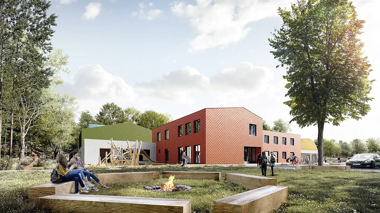 Areál volného času Prachatice architekt Jakub Našinec