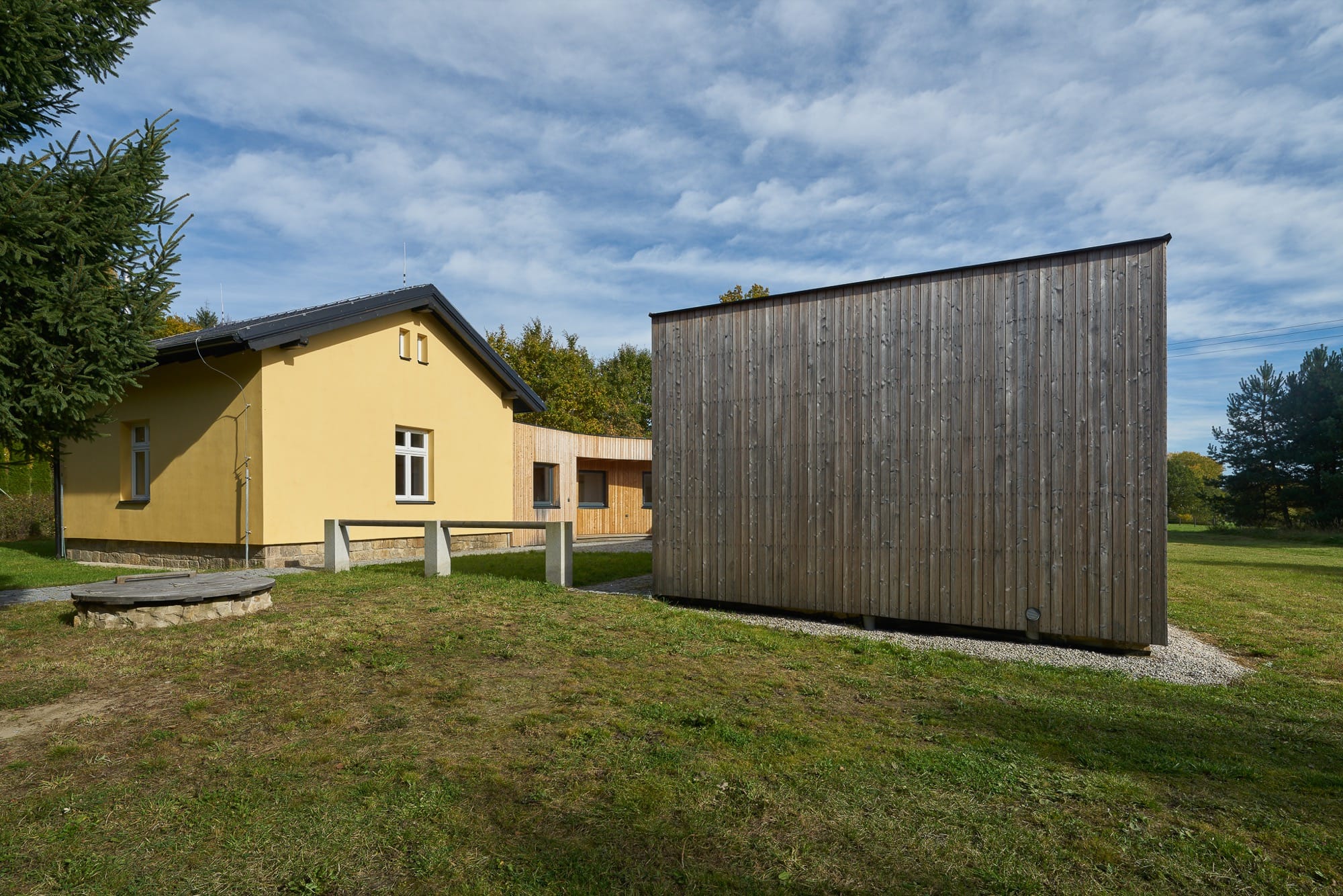 Dostavba drážního domku, sociální bydlení Sananim architekt Jakub Našinec