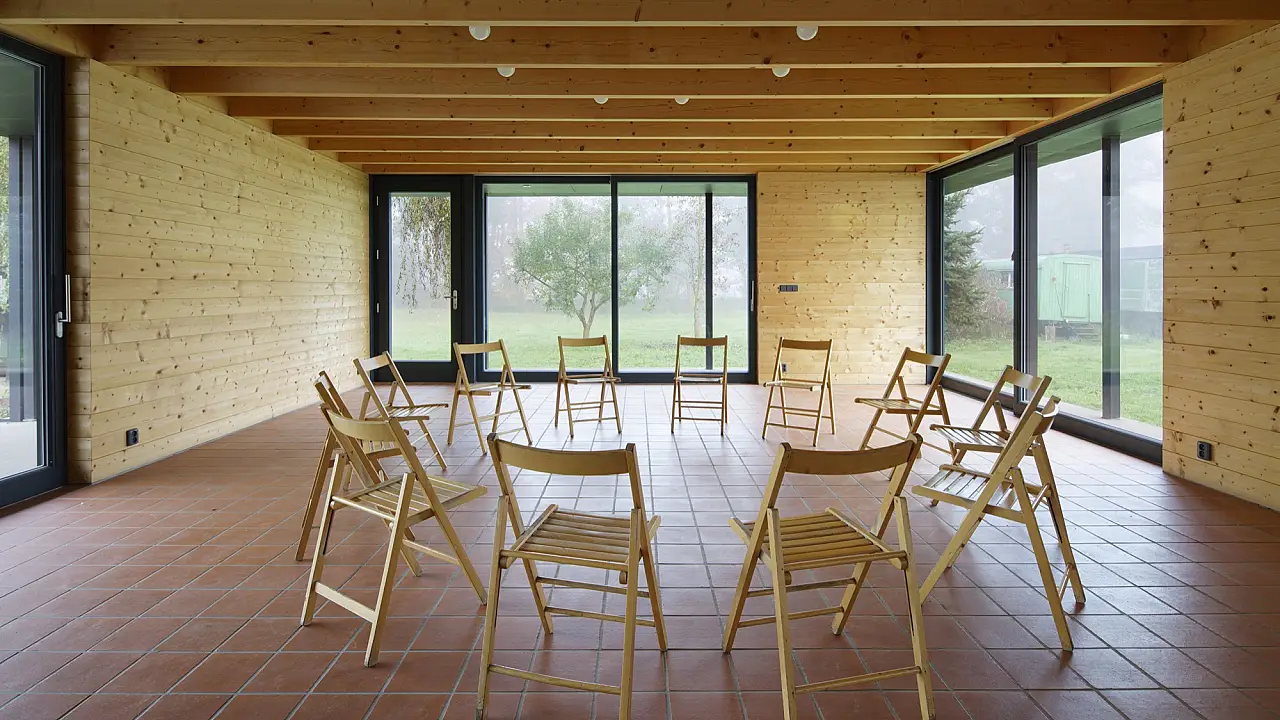 Terapeutická komunita Heřmaň – Sananim architekt Jakub Našinec